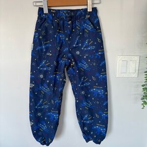 Jan & Jul "Cozy-Dry" Fleece-Lined Rain Pants | Constellations | 5T